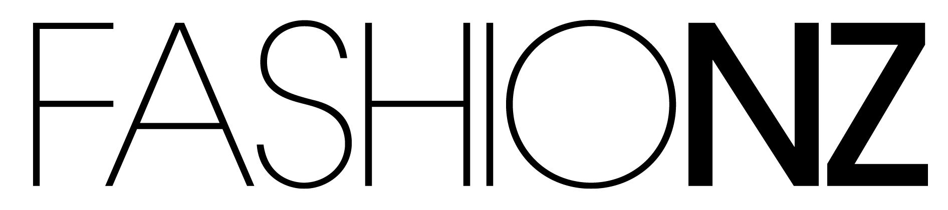 FashionNZ brand logo in minimalist black font - New Zealand fashion and lifestyle publication.